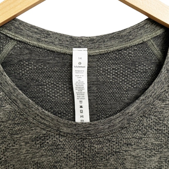 Lululemon Swiftly Tech Short Sleeve Tee Variegated Mesh Camo Black Grey Sage - Picture 5 of 6